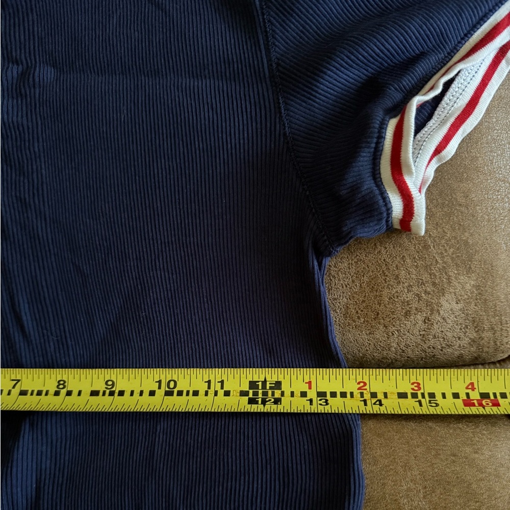 Ralph Lauren Polo Navy Shirt with Red and White Accents - Picture 6 of 6